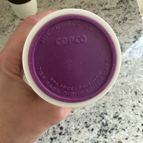 Set of Two White Copco Travel Mugs - Picture 3 of 3